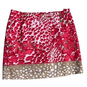 EP PRO Nectar Coral Red & Tan Golf Skort
